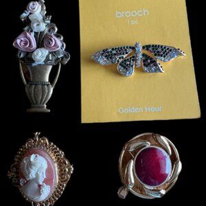 A Bevy of Vintage Brooches